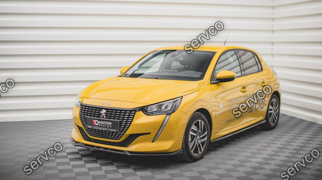 Prelungire splitter bara fata Peugeot 208 Mk2 2019- v3 - Maxton Design