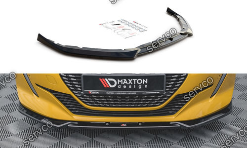 Prelungire splitter bara fata Peugeot 208 Mk2 2019- v3 - Maxton Design