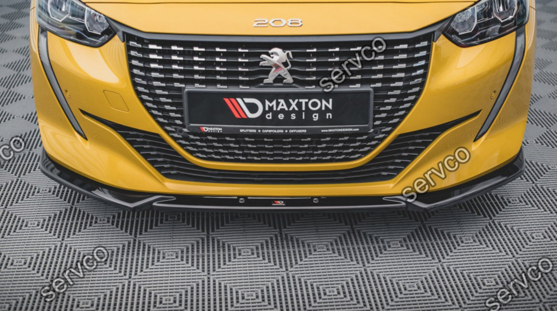 Prelungire splitter bara fata Peugeot 208 Mk2 2019- v3 - Maxton Design