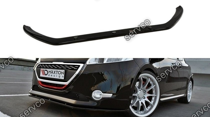 Prelungire splitter bara fata peugeot 208 standard gti 2012-2015 v1 - Maxton Design