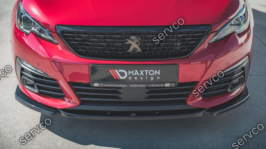 Prelungire splitter bara fata Peugeot 308 GT Mk2 Facelift 2017- v7 - Maxton Design