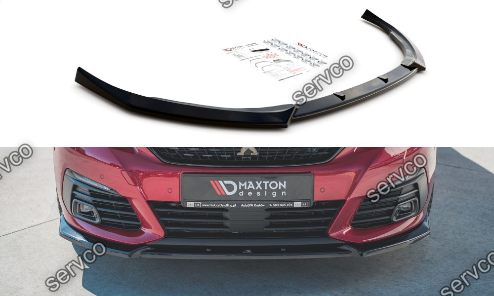 Prelungire splitter bara fata Peugeot 308 GT Mk2 Facelift 2017- v6 - Maxton Design