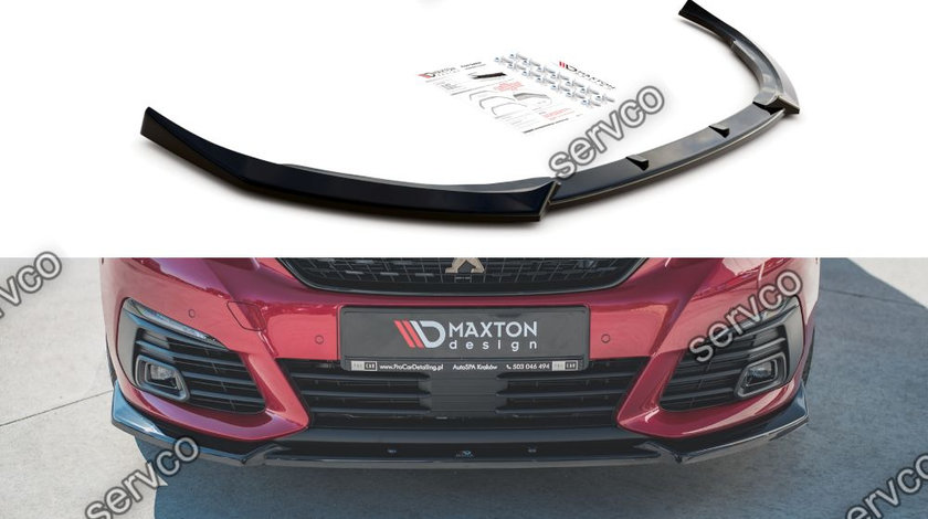 Prelungire splitter bara fata Peugeot 308 GT Mk2 Facelift 2017- v6 - Maxton Design