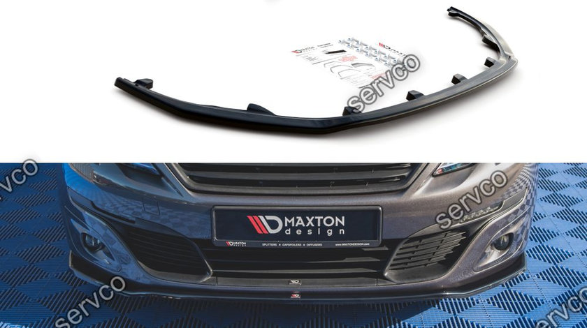 Prelungire splitter bara fata Peugeot 308 Mk2 Facelift 2017-2021 v4 - Maxton Design