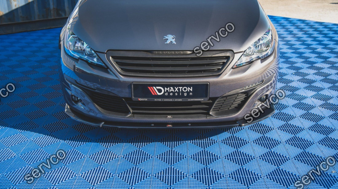 Prelungire splitter bara fata Peugeot 308 Mk2 Facelift 2017-2021 v5 - Maxton Design