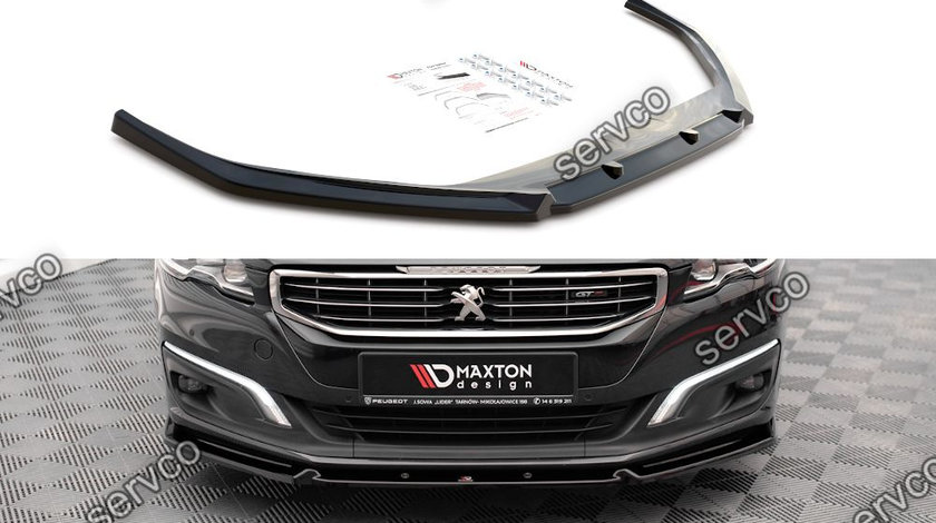 Prelungire splitter bara fata Peugeot 508 GT Mk1 Facelift 2014-2018 v1 - Maxton Design