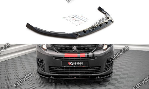 Prelungire splitter bara fata Peugeot Partner Mk3 2018- v1 - Maxton Design