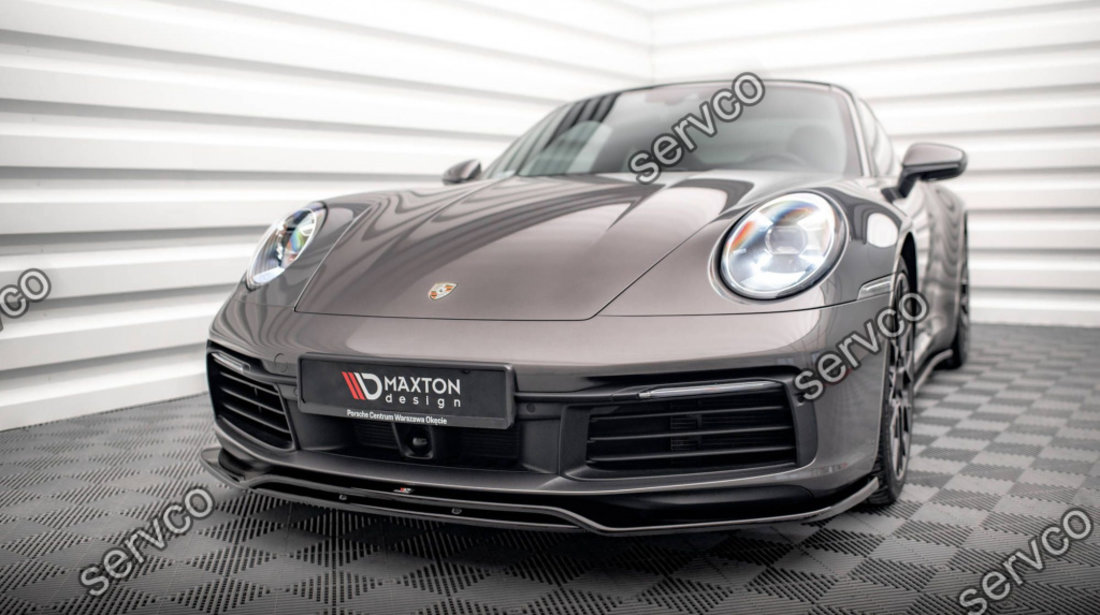 Prelungire splitter bara fata Porsche 911 Carrera 4S 992 2019- v1 - Maxton Design