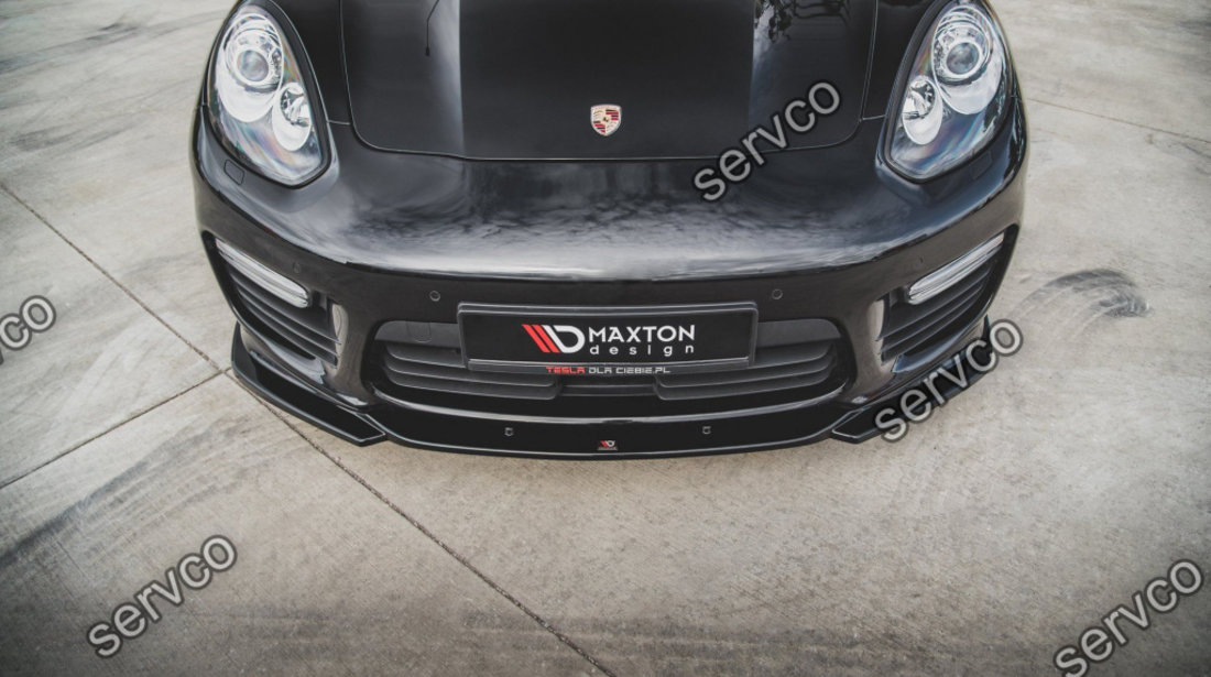Prelungire splitter bara fata Porsche Panamera Turbo 970 Facelift 2013-2016 v2 - Maxton Design