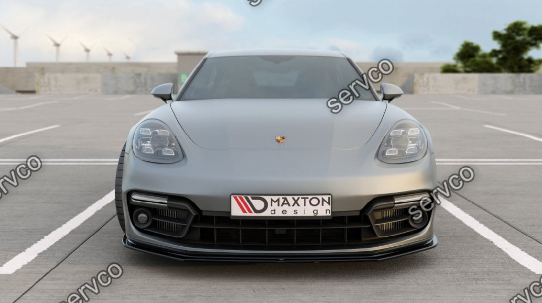 Prelungire splitter bara fata Porsche Panamera Turbo GTS 971 2016- v1 - Maxton Design