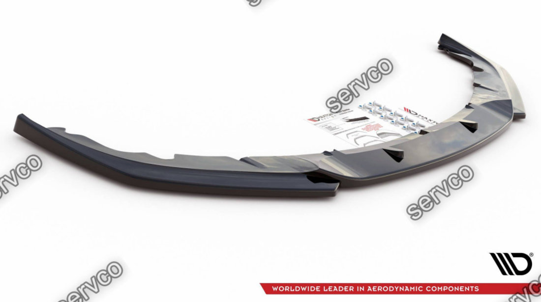 Prelungire splitter bara fata Porsche Panamera Turbo 970 Facelift 2013-2016 v2 - Maxton Design