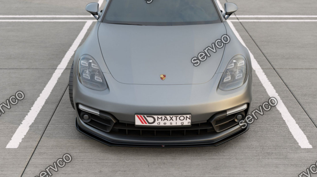 Prelungire splitter bara fata Porsche Panamera Turbo GTS 971 2016- v1 - Maxton Design