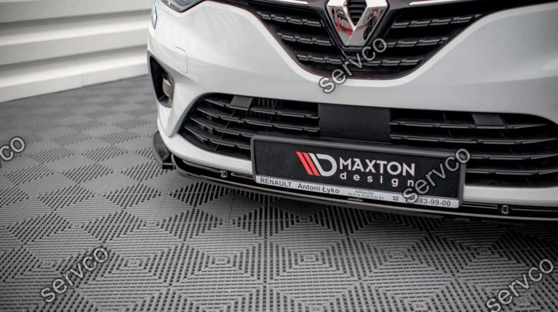 Prelungire splitter bara fata Renault Clio Mk5 2019- v1 - Maxton Design