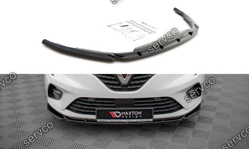 Prelungire splitter bara fata Renault Clio Mk5 2019- v1 - Maxton Design