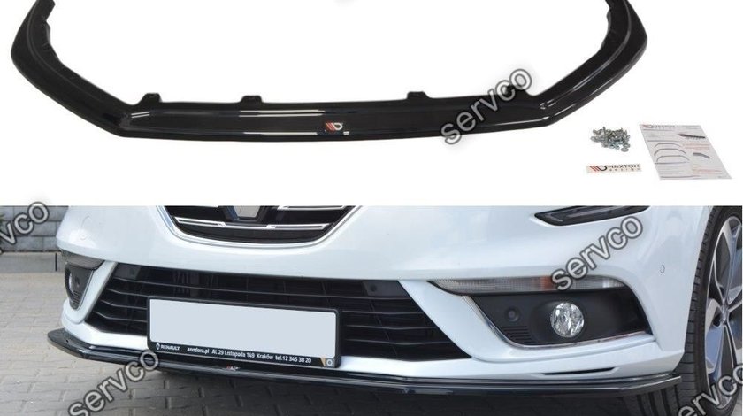 Prelungire splitter bara fata Renault Megane Mk4 Hatchback 2016- v1 - Maxton Design