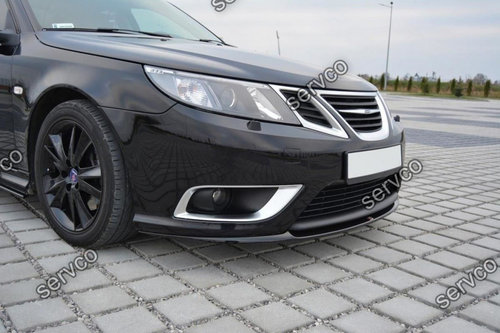 Prelungire splitter bara fata Saab 9-3 Aero Mk2 Facelift 2007-2012 v3 - Maxton Design
