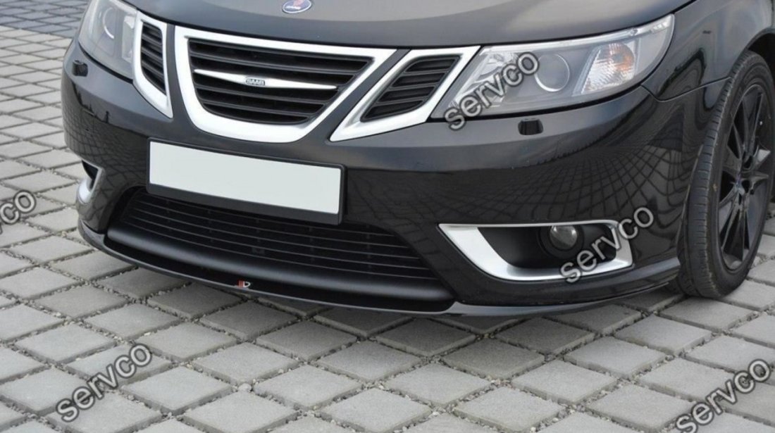 Prelungire splitter bara fata Saab 9-3 Aero Mk2 Facelift 2007-2012 v3 - Maxton Design