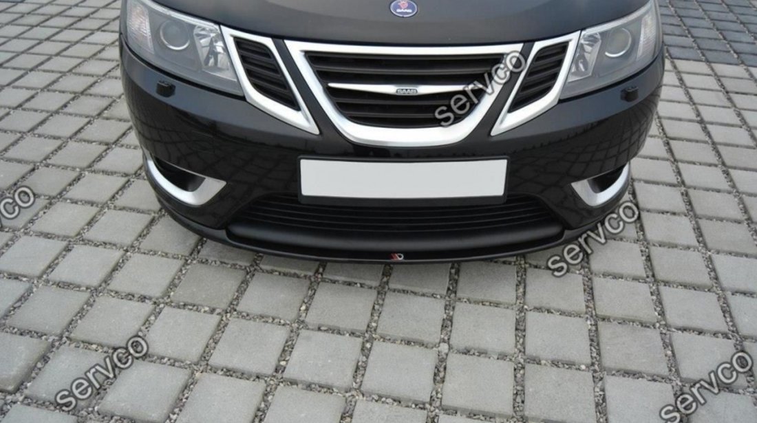 Prelungire splitter bara fata Saab 9-3 Aero Mk2 Facelift 2007-2012 v3 - Maxton Design