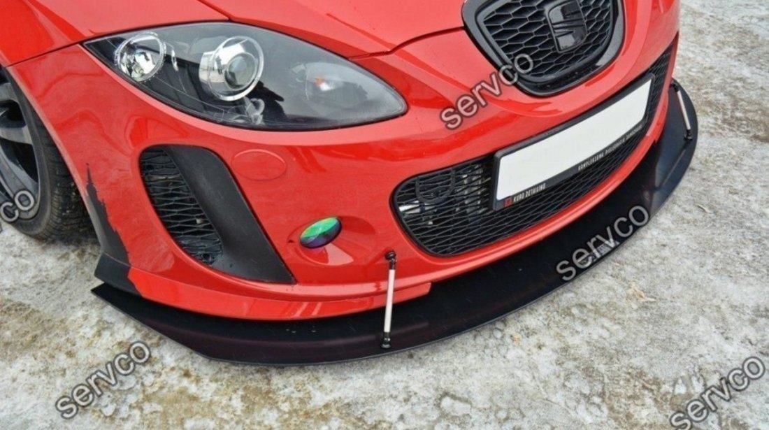 Prelungire splitter bara fata Seat Leon 1P Mk2 MS Design 2005-2009 v5 - Maxton Design