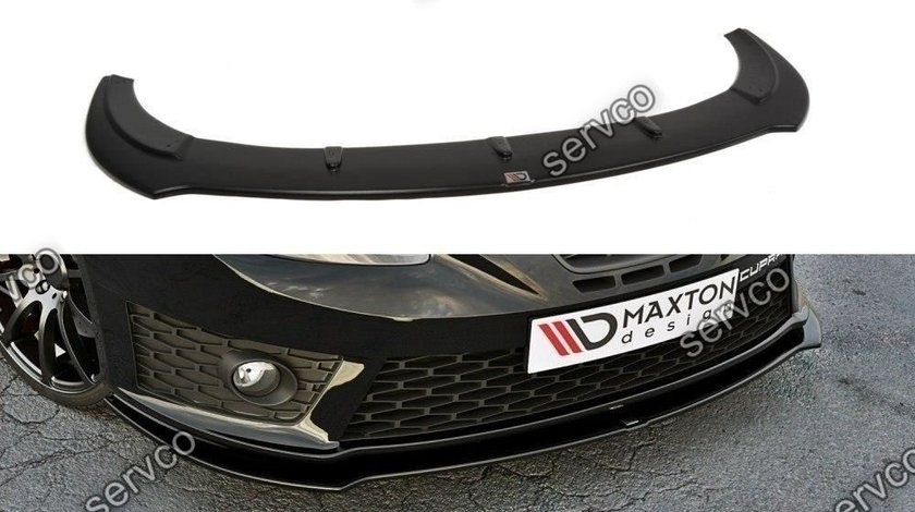 Prelungire splitter bara fata Seat Leon 1P Mk2 Cupra FR Facelift 2009-2012 v7 - Maxton Design