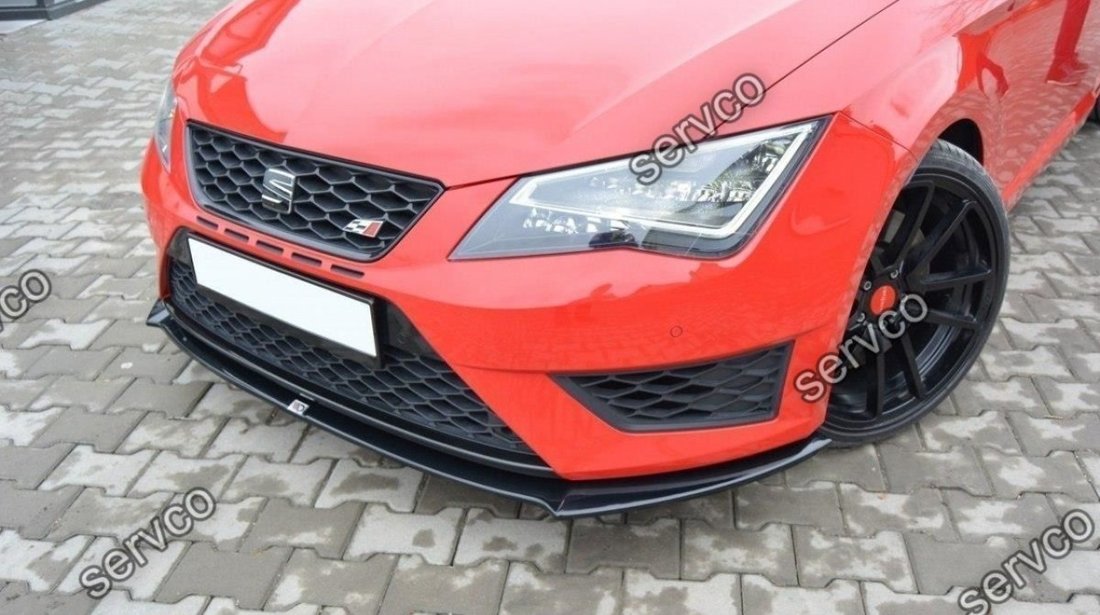 Prelungire splitter bara fata Seat Leon 5F MK3 Cupra Fr 2012-2016 v1