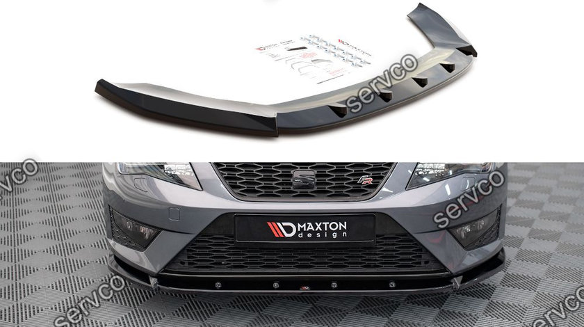 Prelungire splitter bara fata Seat Leon FR Cupra Mk3 2012-2016 v12 - Maxton Design