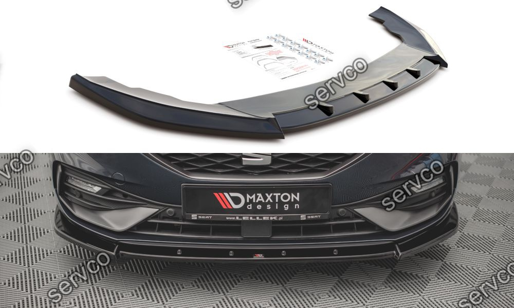Prelungire splitter bara fata Seat Leon FR Mk4 2020- v10 - Maxton Design
