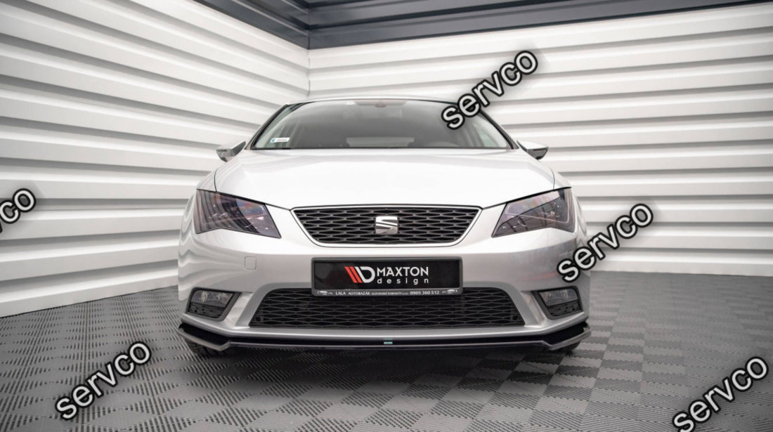 Prelungire splitter bara fata Seat Leon Mk3 2012-2016 v11 - Maxton Design