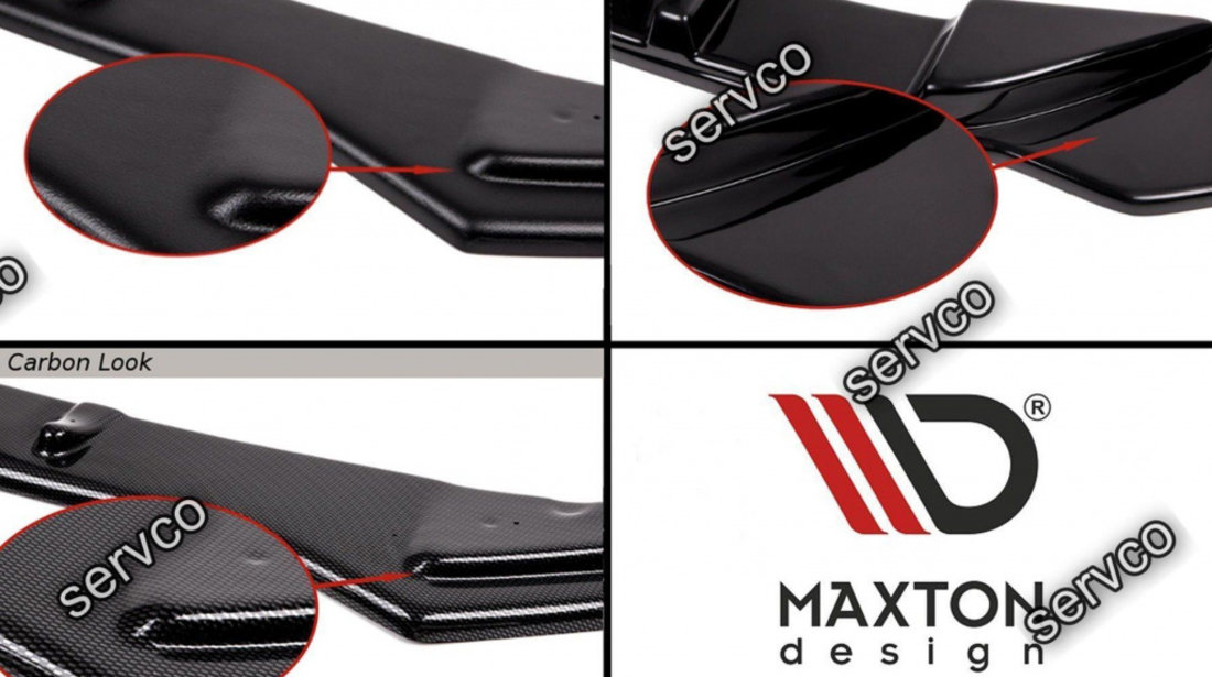Prelungire splitter bara fata Seat Leon Mk3 2012-2016 v11 - Maxton Design
