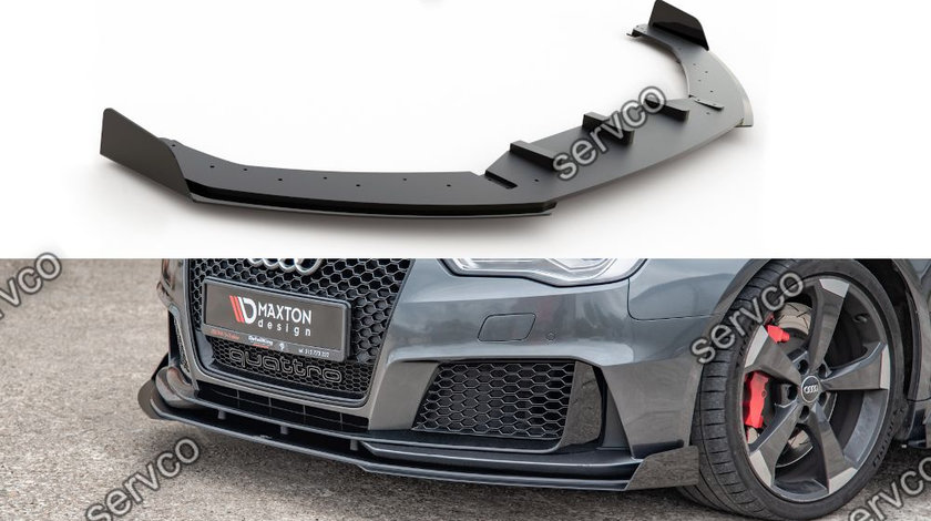 Prelungire splitter bara fata si flapsuri Audi A3 RS3 8V Sportback 2015-2016 v9 - Maxton Design