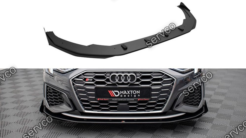 Prelungire splitter bara fata si flapsuri Audi S3 A3 S-Line 8Y 2020- v6 - Maxton Design