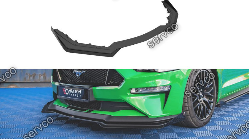 Prelungire splitter bara fata si flapsuri Ford Mustang GT MK6 Facelift 2017- v9 - Maxton Design