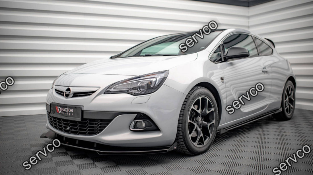 Prelungire splitter bara fata si flapsuri Opel Astra J GTC OPC-Line 2011-2018 v9 - Maxton Design