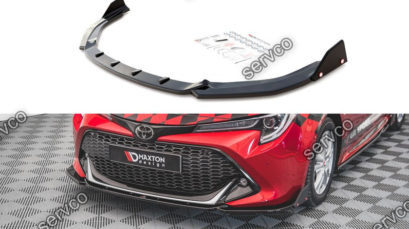 Prelungire splitter bara fata si flapsuri Toyota Corolla GR Sport Hatchback XII 2019- v5 - Maxton Design