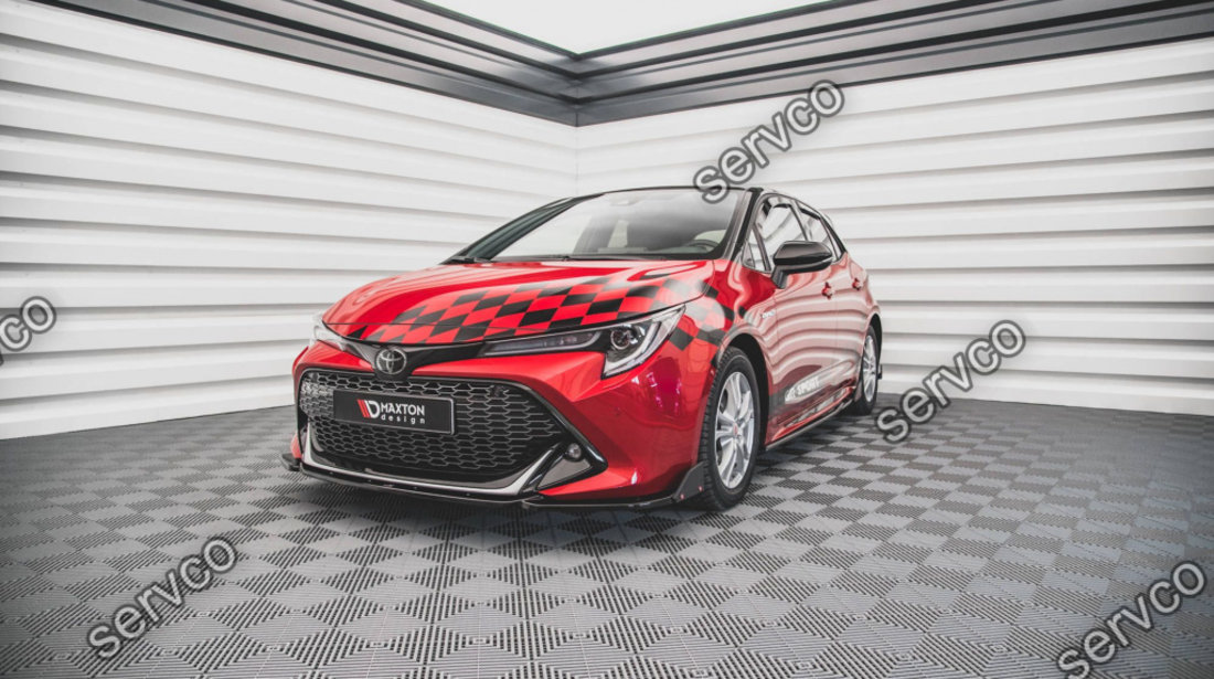 Prelungire splitter bara fata si flapsuri Toyota Corolla GR Sport Hatchback XII 2019- v5 - Maxton Design