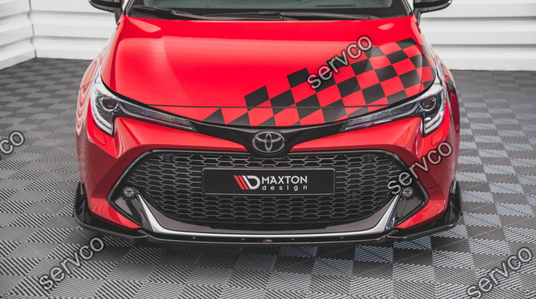 Prelungire splitter bara fata si flapsuri Toyota Corolla GR Sport Hatchback XII 2019- v5 - Maxton Design