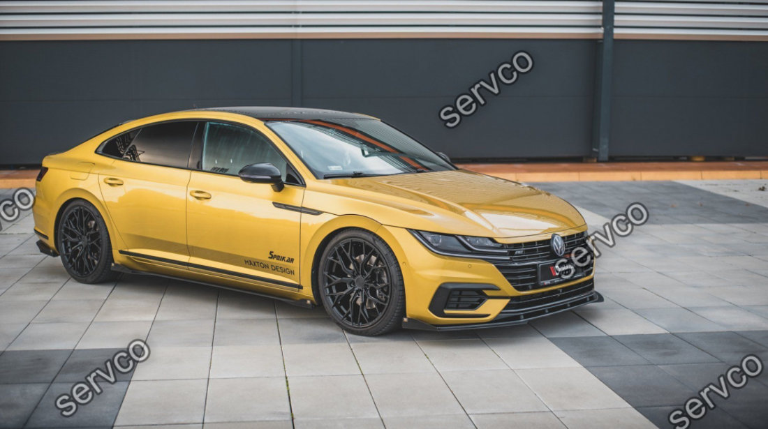 Prelungire splitter bara fata si flapsuri Volkswagen Arteon R-Line 2017- v5 - Maxton Design