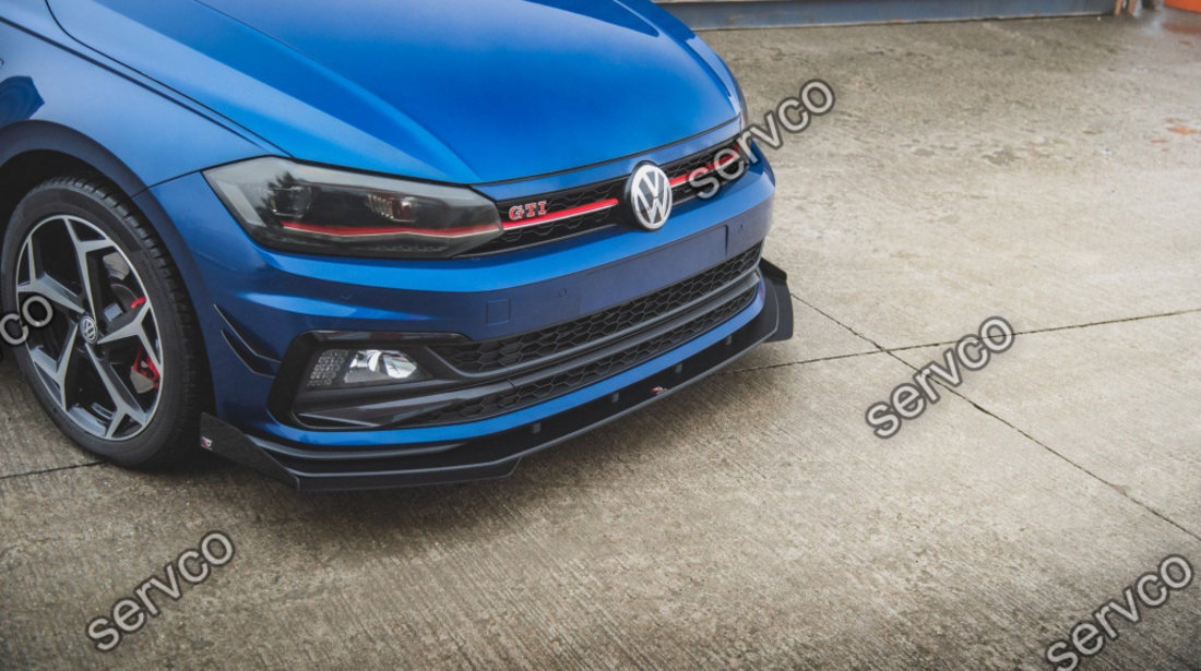 Prelungire splitter bara fata si flapsuri Volkswagen Polo GTI Mk6 2017- v16 - Maxton Design