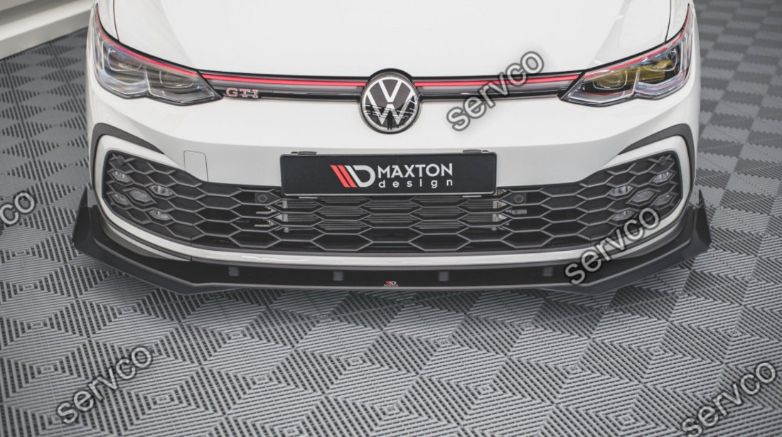 Prelungire splitter bara fata si flapsuri Volkswagen Golf 8 GTI 2020- v9 - Maxton Design