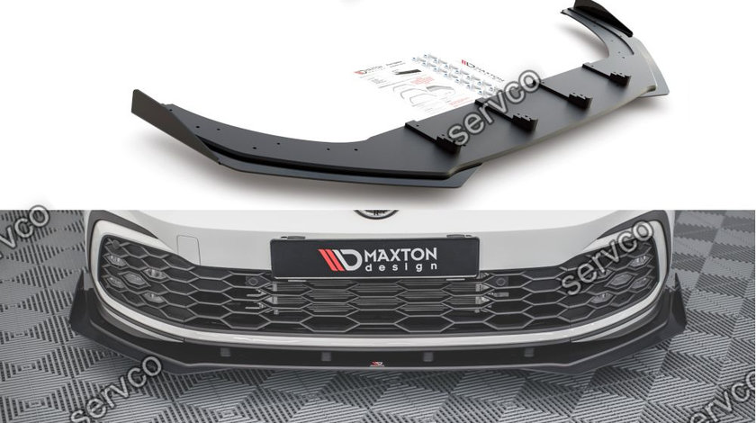 Prelungire splitter bara fata si flapsuri Volkswagen Golf 8 GTI 2020- v9 - Maxton Design
