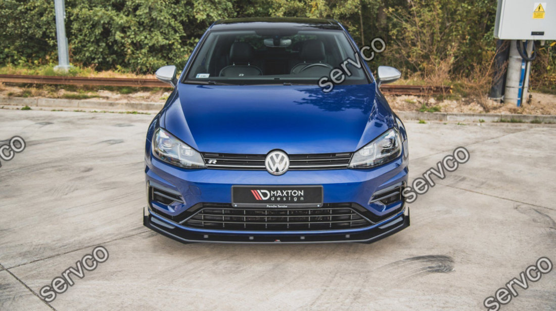 Prelungire splitter bara fata si flapsuri Volkswagen Golf 7 R Facelift 2017-2020 v17 - Maxton Design