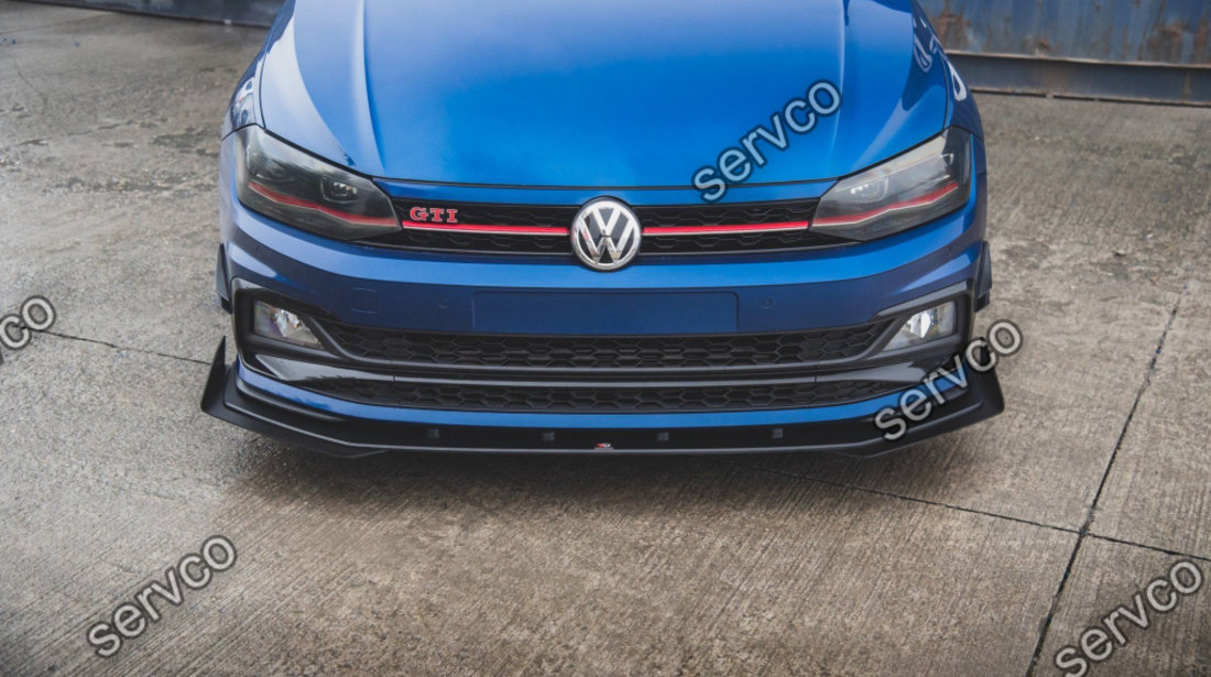 Prelungire splitter bara fata si flapsuri Volkswagen Polo GTI Mk6 2017- v16 - Maxton Design