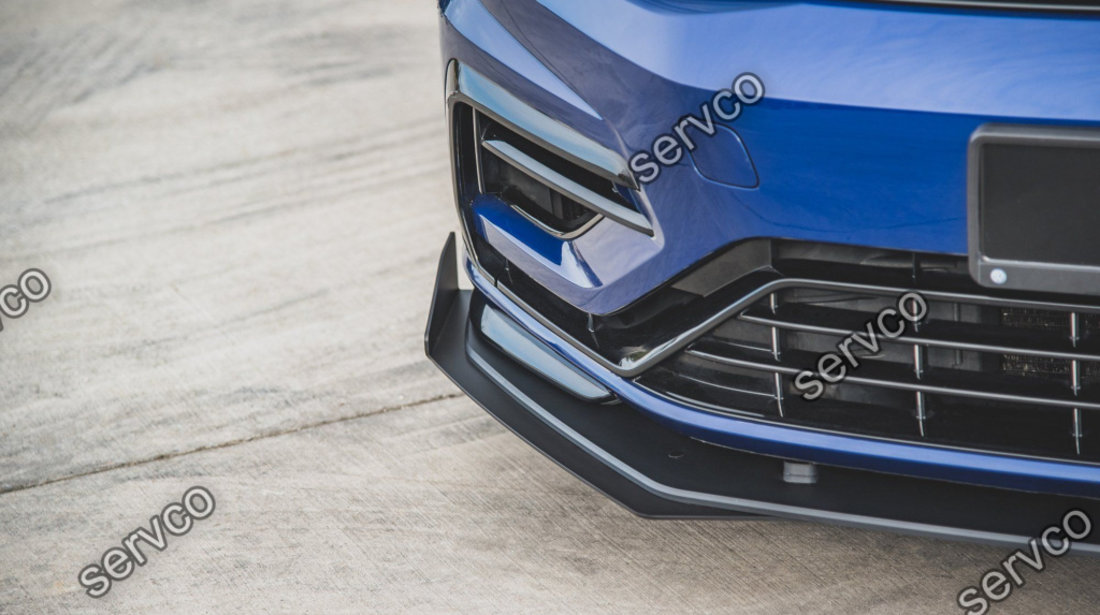 Prelungire splitter bara fata si flapsuri Volkswagen Golf 7 R Facelift 2017-2020 v17 - Maxton Design