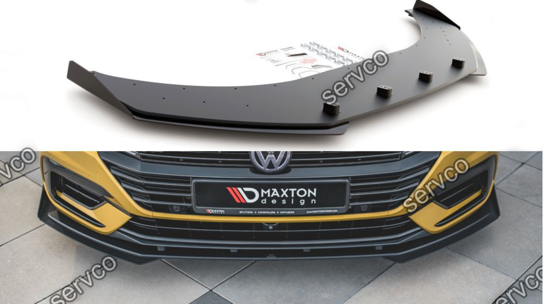 Prelungire splitter bara fata si flapsuri Volkswagen Arteon R-Line 2017- v5 - Maxton Design