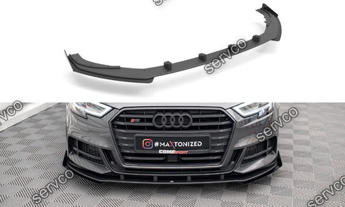 Prelungire splitter bara fata si flpasuri Audi S3 Sportback 8V Facelift 2016-2019 v14 - Maxton Desig...