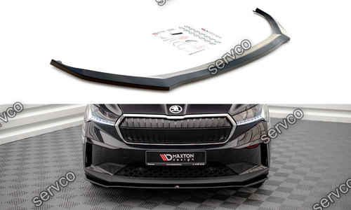 Prelungire splitter bara fata Skoda Enyaq iV 2020- v1 - Maxton Design