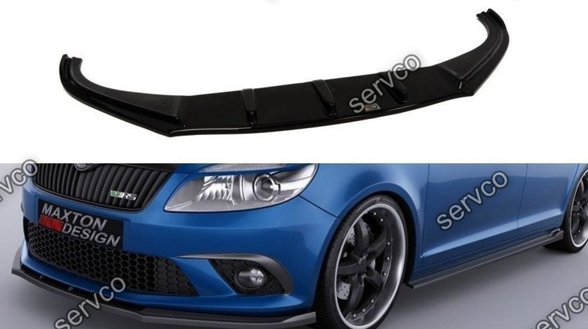 Prelungire splitter bara fata Skoda Fabia Mk2 RS 2007-2014 v1 - Maxton Design