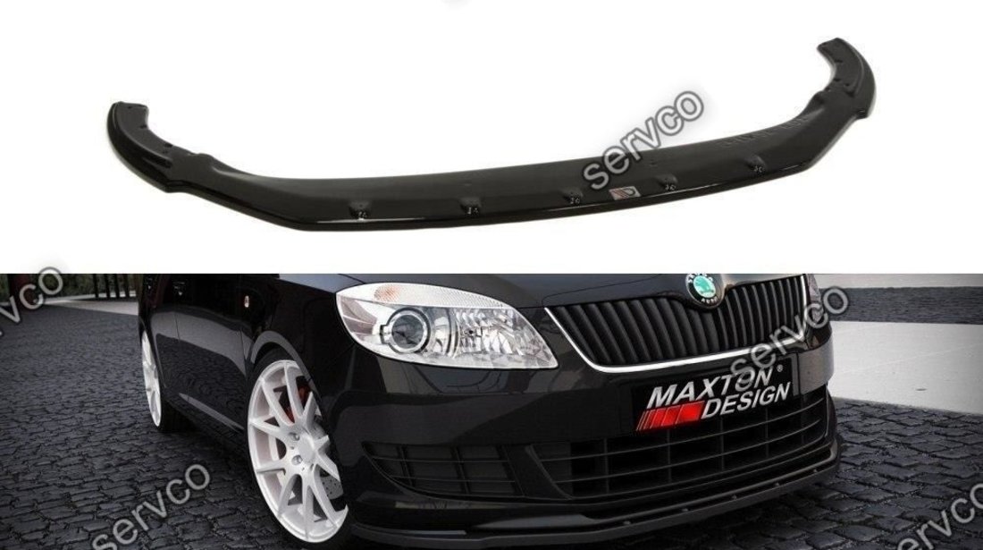 Prelungire splitter bara fata Skoda Fabia Mk2 Facelift 2010-2014 v3 - Maxton Design