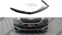 Prelungire splitter bara fata Skoda Fabia Mk3 Face...