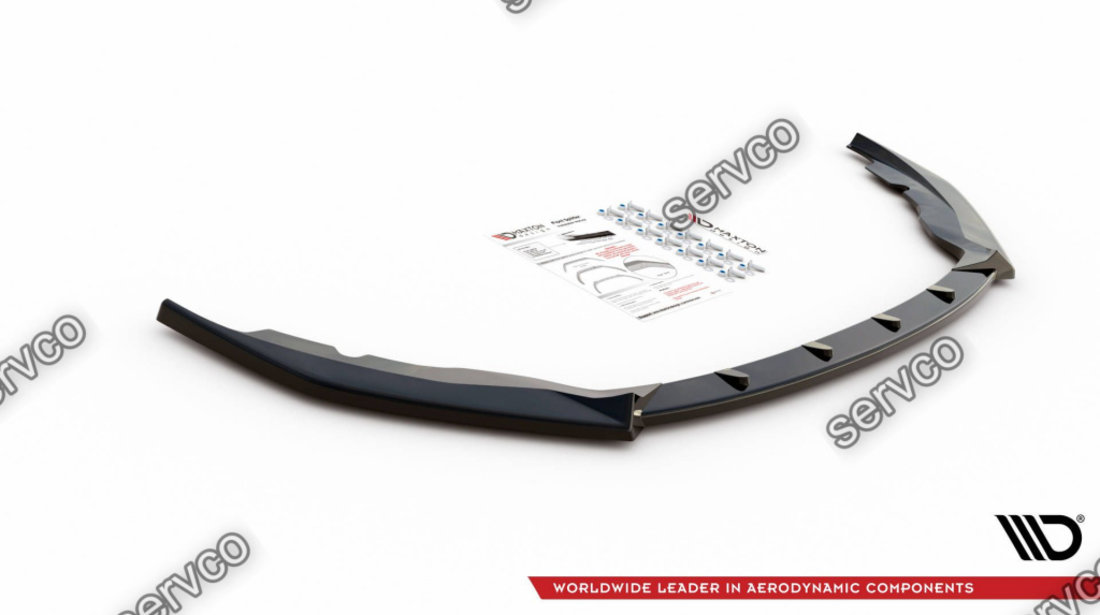 Prelungire splitter bara fata Skoda Fabia Mk3 2014-2019 v6 - Maxton Design